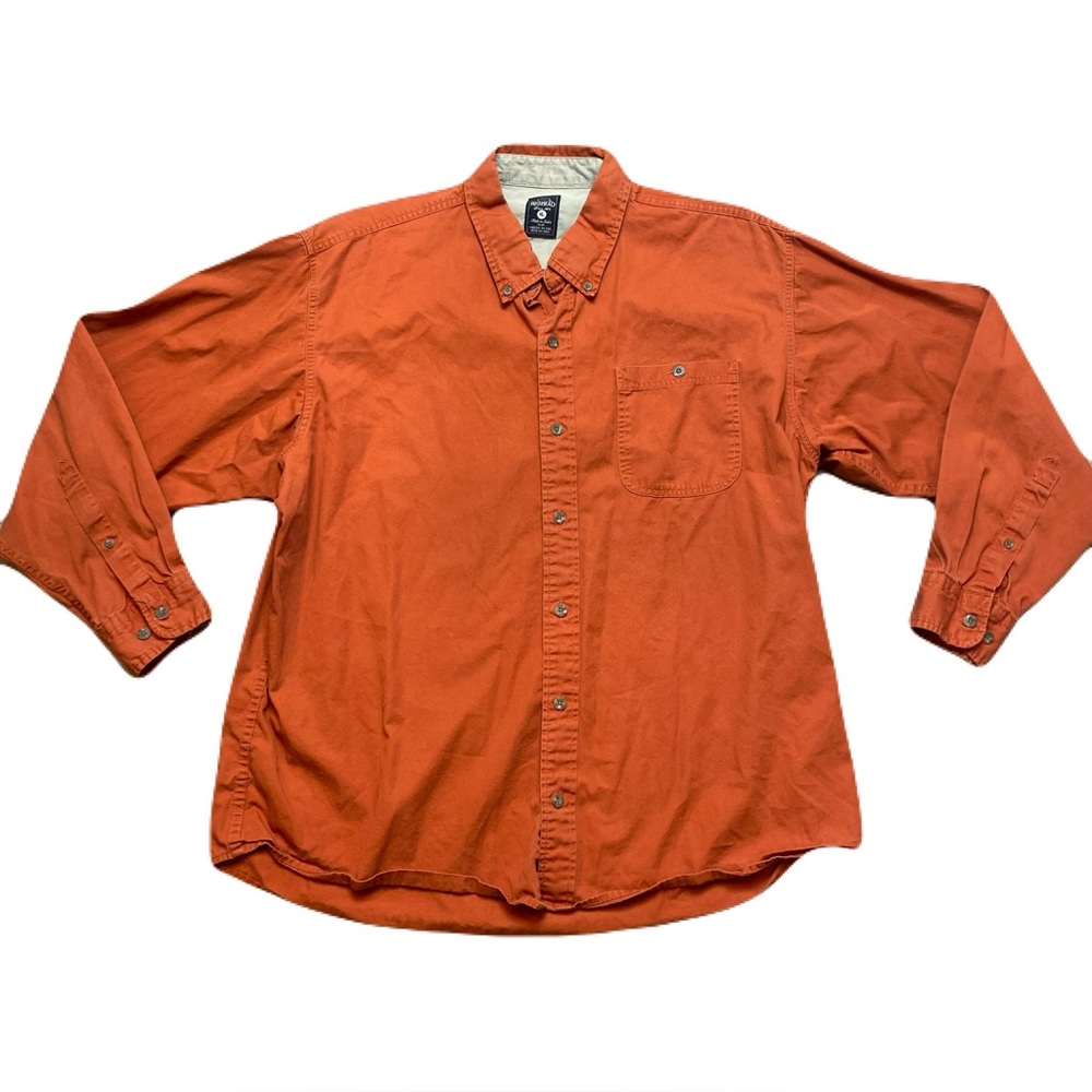Redhead Orange Long‎ Sleeve Button Up Men’s XL